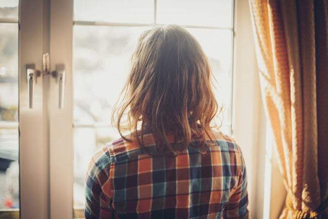 woman wondering about addiction related brain damage