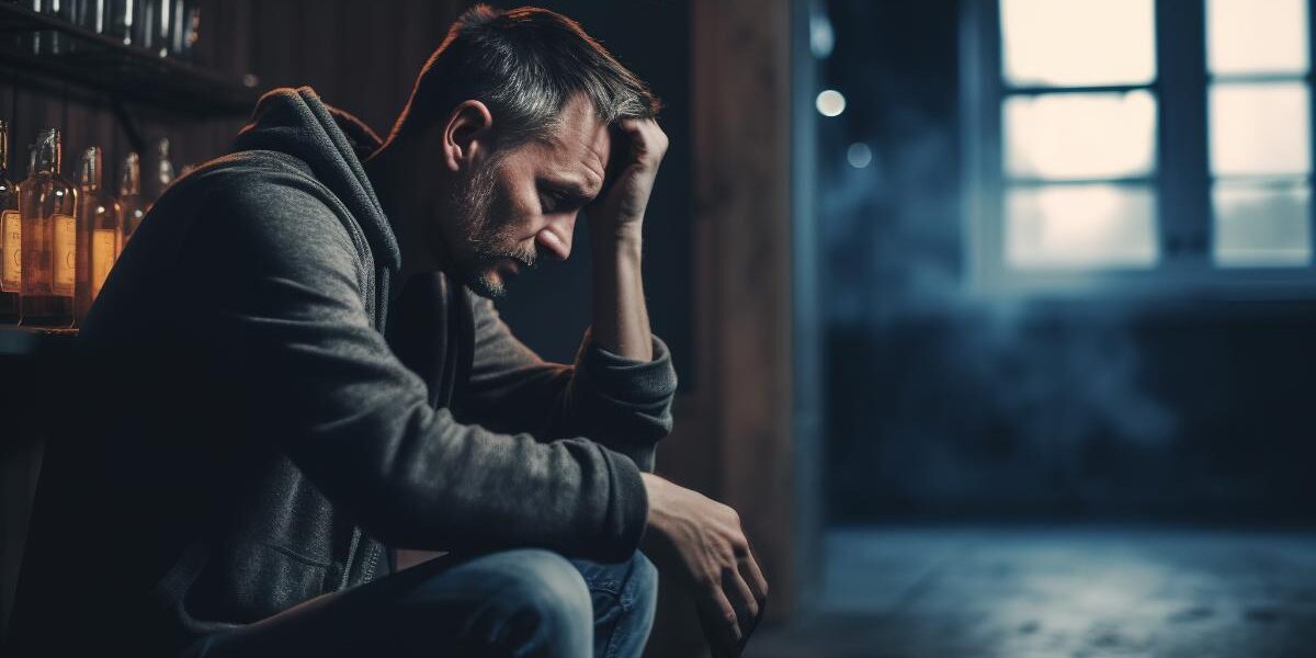 What Is a Dab and Are They Addictive_ distraught man sits down on the ground with his head resting on his hand while wondering what is a dab