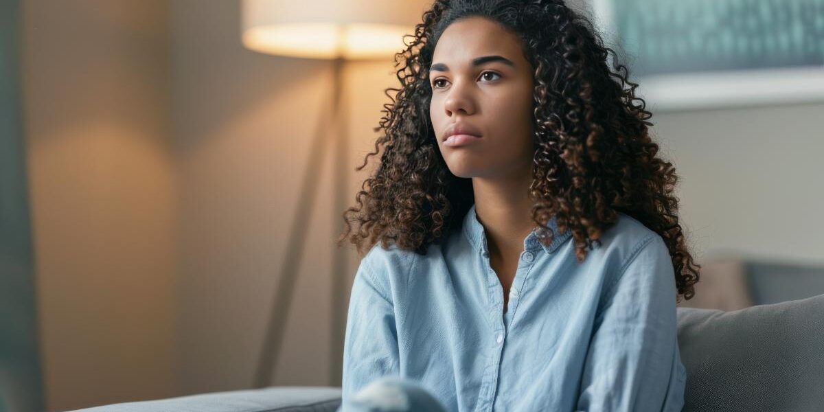 Inpatient vs. Outpatient for Addiction Recovery woman sits on a couch in a office and listens to the differences between inpatient vs outpatient